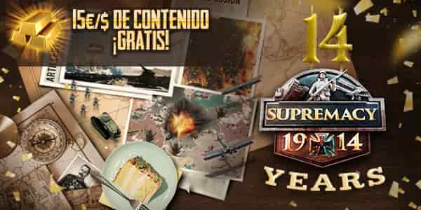 Paquete de Inicio Supremacy 1914 para celebrar el 14 aniversario